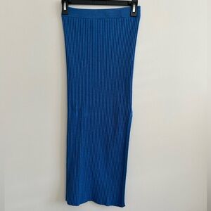 Blue midi skirt